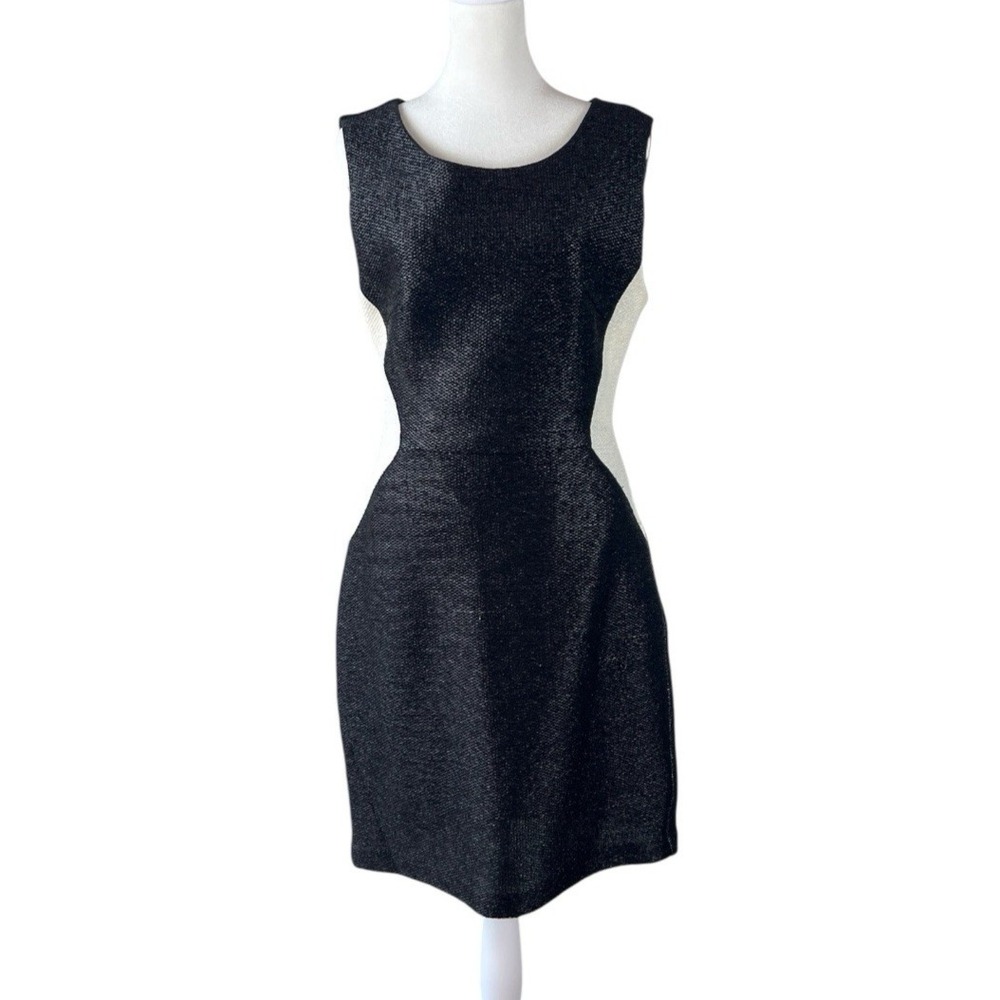 HAYDEN Black and White Slimming Colorblock Design Sleeveless Dress Size 10 USA